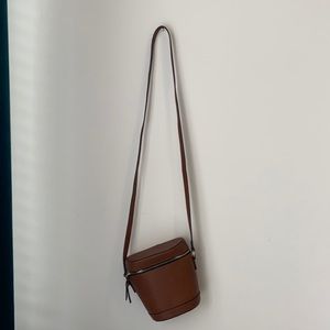 Tan/Camel Express Small Bucket Bag